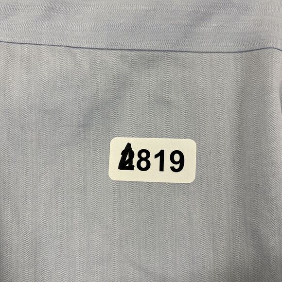 Calvin Klein Shirt Mens 16.5 34/35 Blue Slim Fit Performance Non-Iron Dress - Picture 14 of 14